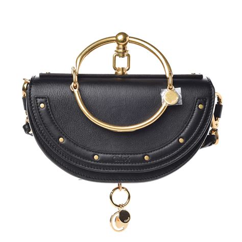 chloe nile minaudiere black|Chloé Small Nile Bracelet Minaudière .